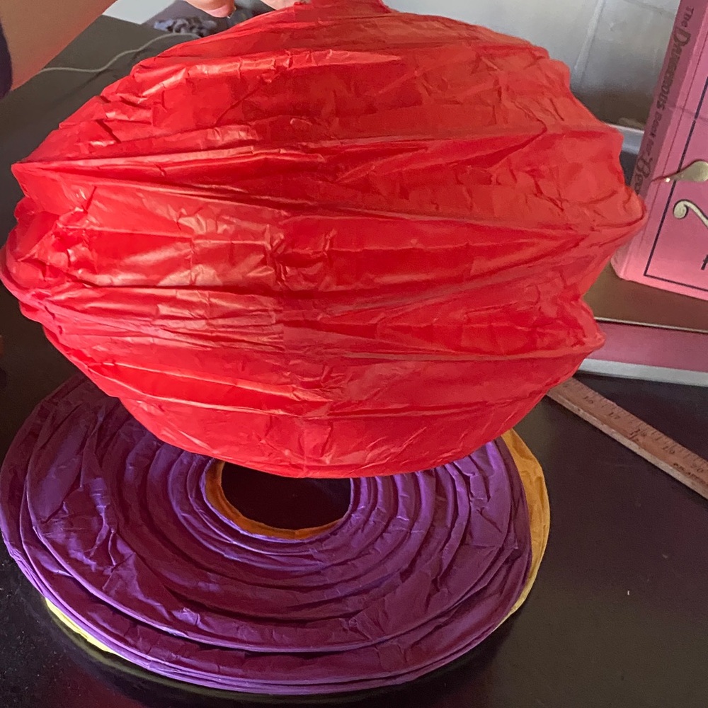 Red Paper Lantern Home Accent - Unbranded